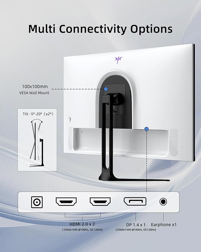 KTC 32 Inch 2K Computer Monitor, QHD 120Hz Monitor - Image 7