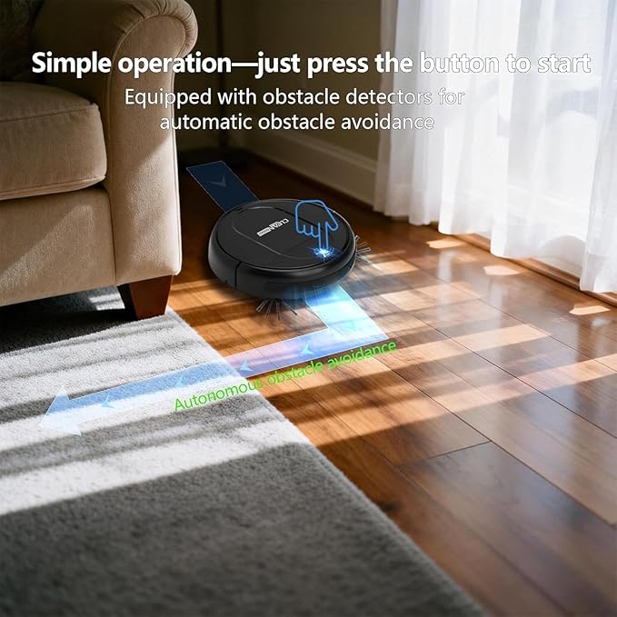 3-in-1 Robot Vacuum and Mop | 4500Pa Strong Suction, Anti-Tangle, 120 Mins - Image 3