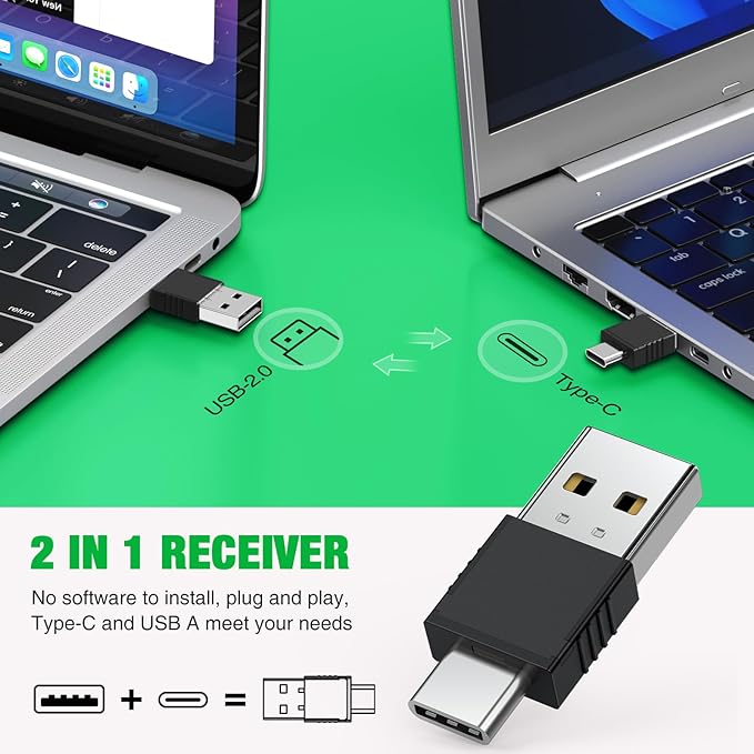 2 in 1 USB Type C Rechargeable Presentation Clicker - Image 2