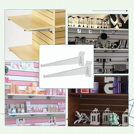 AYAYGD 10 Inch Slat Wall Knife Shelf Bracket, 10 Pack Heavy Duty Slatwall - Image 7