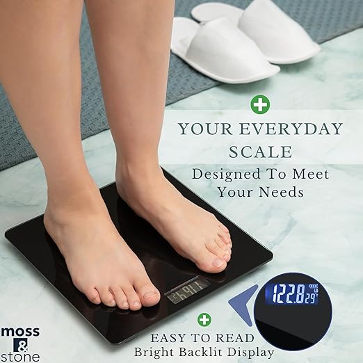 Moss & Stone Black Digital Bathroom Scale - Image 6