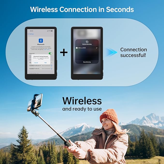 Vlog Selfie Monitor Screen for iPhone 16 and Below, Young Master Magnetic - Image 4