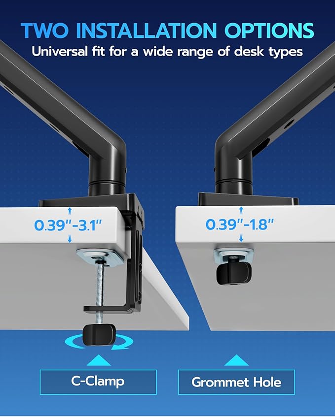 ARES WING Heavy Duty Single Monitor Arm - Image 2