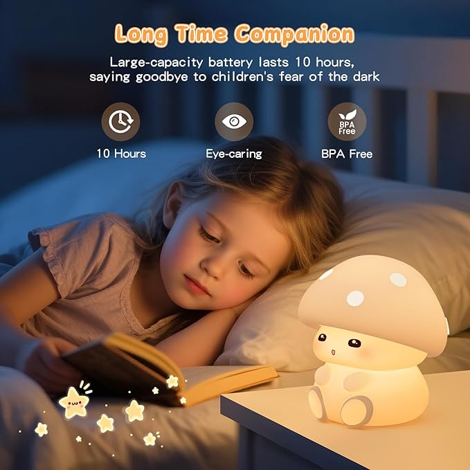 ICARER FAMILY Mushroom Night Light, Touch Control - Image 4