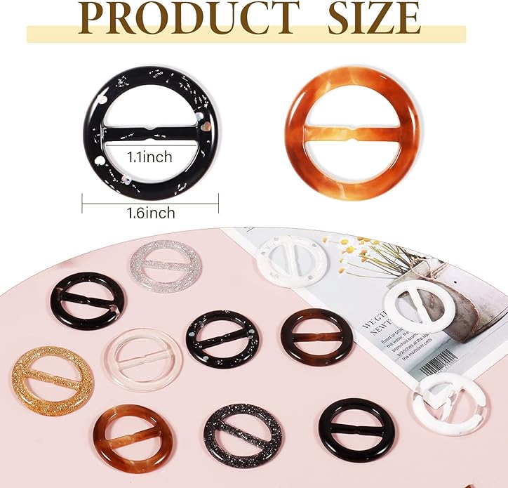 T-Shirt Clips 9 PCS, Clothes Corner Knotted Button, Fashion Alloy Pearl - Image 7