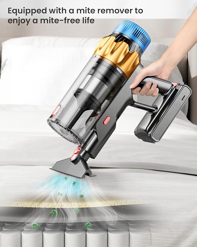 Kermoky Cordless Vacuum Cleaner, 650W 55KPA 70Mins Vacuum Cleaners - Image 7