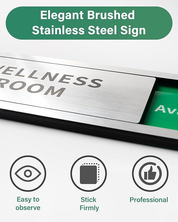 Office Door Signs Do Not Disturb, In Use/Available Slider Sign - Image 3