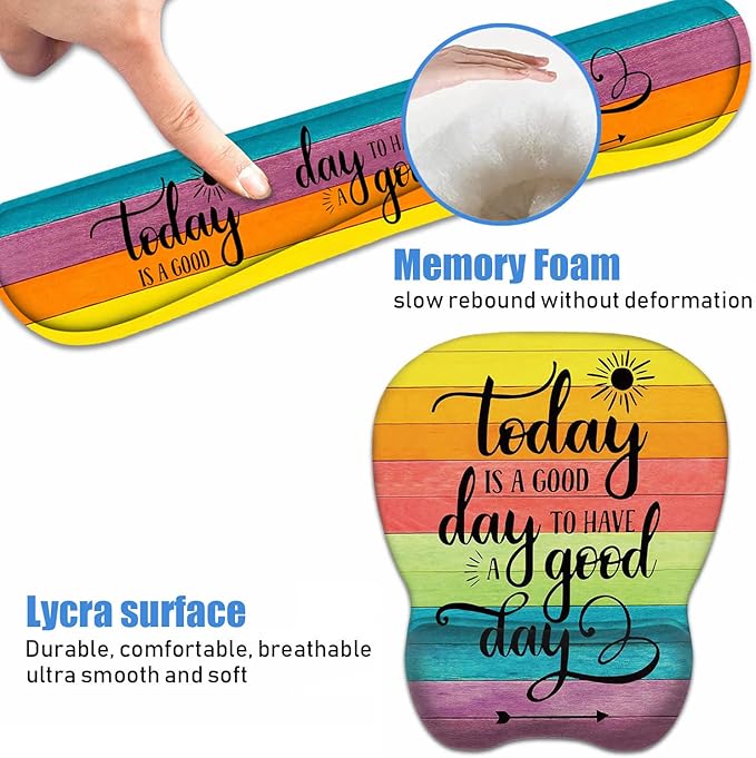 Mouse Pad Wrist Support and Keyboard Wrist Rest Set - Image 6