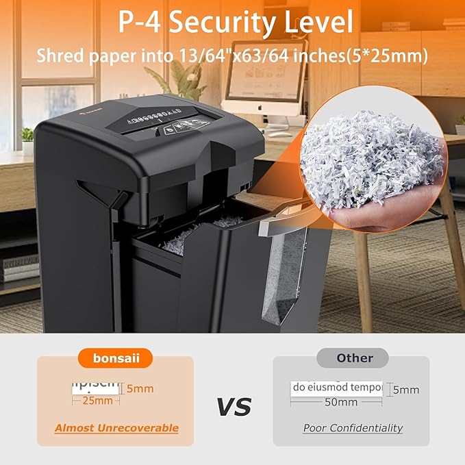 Bonsaii Shredder, 20 Sheets, Operates Continuously - Image 6