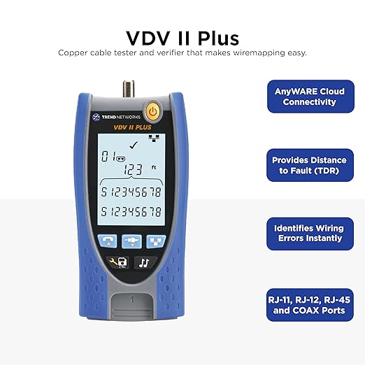 TREND Networks | R158008 | VDV II Plus | Cloud Connected | Voice, Data and - Image 2