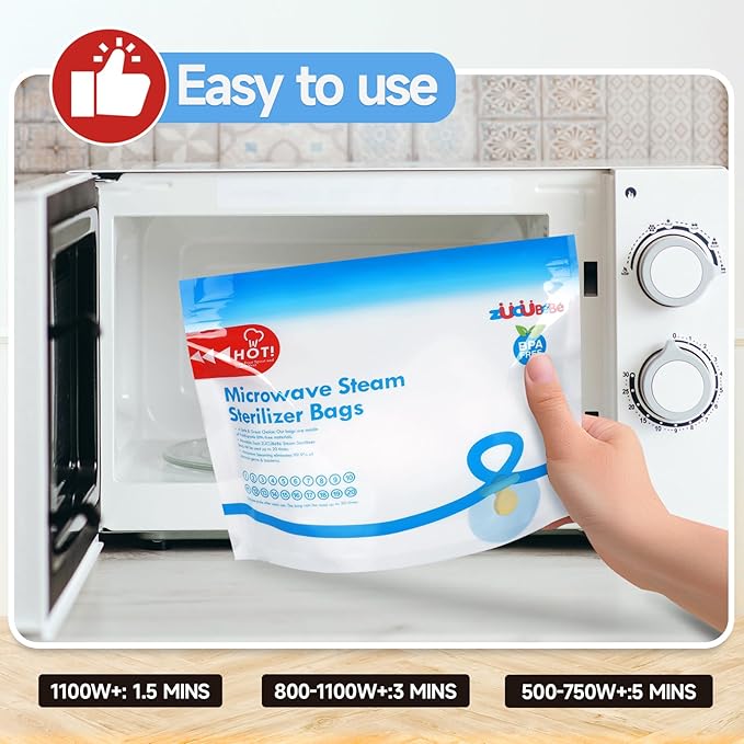 Microwave Steam Sterilizer Bags 12pc - Image 4