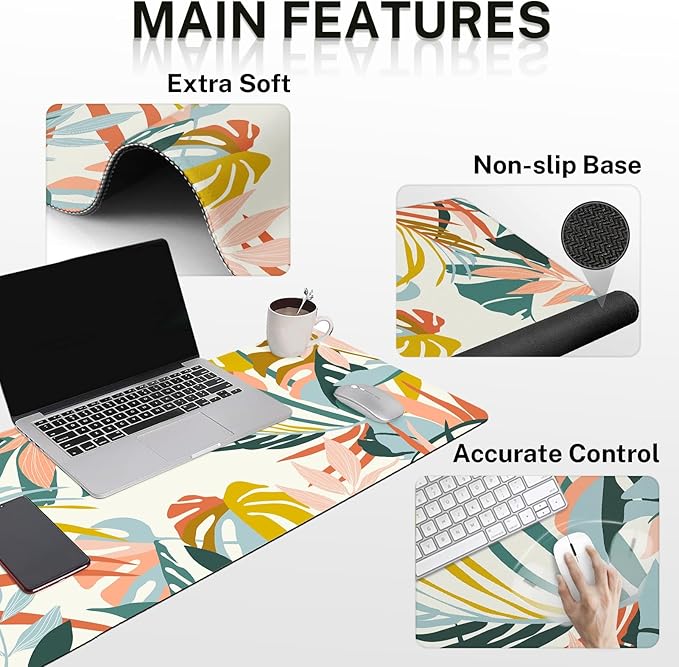 Britimes Bohemian Rainforest Keyboard Mouse Pad Set 4in1 Large - Image 7