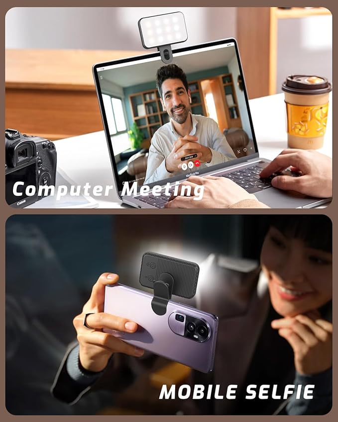 Mini Portable Selfie Light for iPhone: Rechargeable Clip on Phone Fill Lights - Image 6