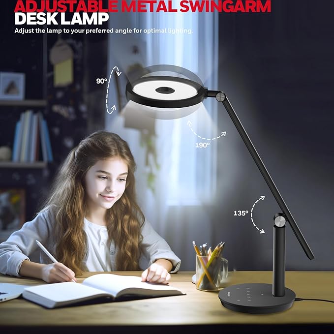 Honeywell Desk Lamp for Home Office, H6 Sunturalux™ Eye-Caring Led Desk Light - Image 6