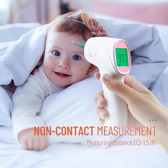 Forehead Thermometer for Adults, Kids & Babies, No-Touch Digital Thermometer - Image 9