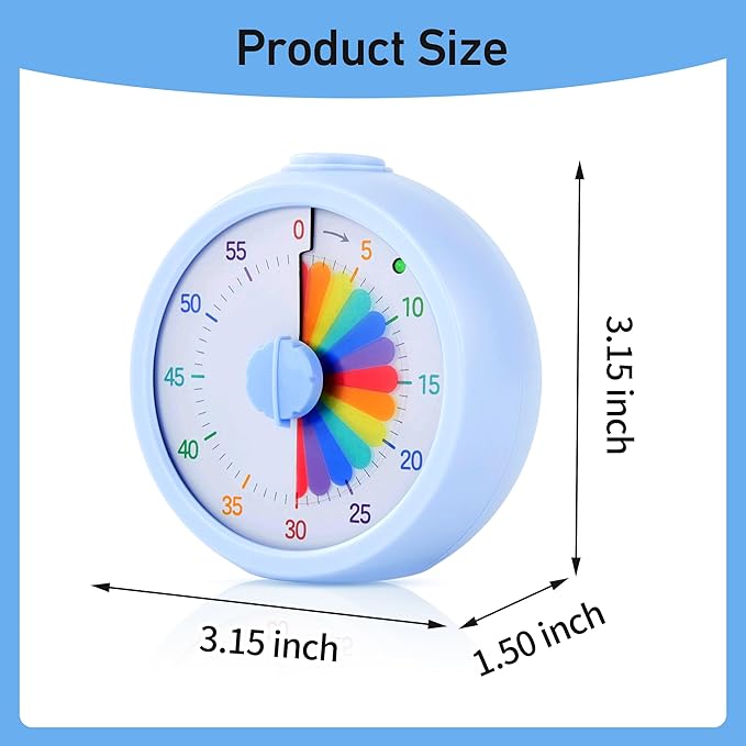 PIAMIG Visual Timer, 60-Minute Countdown Timer - Image 5