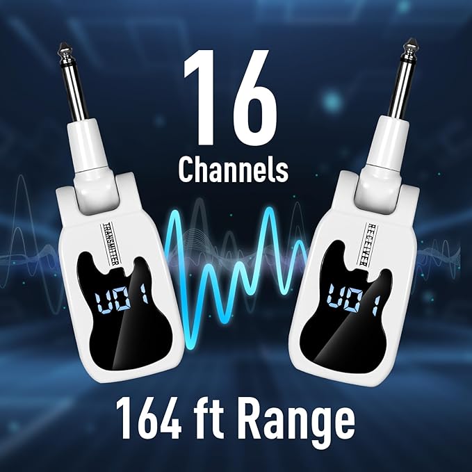 Devilclaw UHF Wireless Guitar System- 16 Channel Rechargeable Transmitter - Image 3