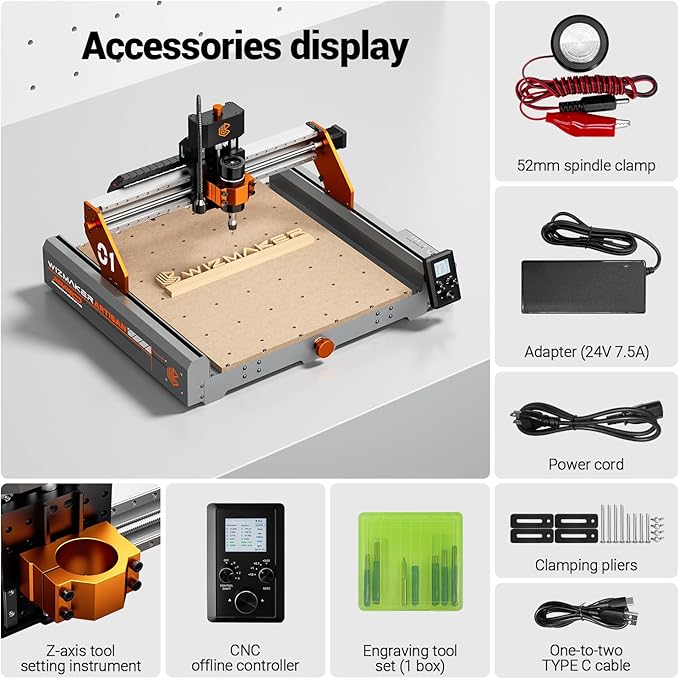 Artsian 01 CNC Router Machine 300W Spindle Power, 0.01mm Precision, 4-Axis - Image 3