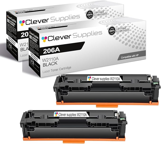 CS Replacement Compatible with HP Color Pro MFP M283fdw Toner Cartridge W2110A by CleverSupplies
