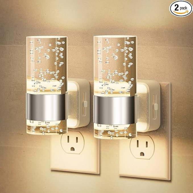 JandCase Night Light, Night Lights Plug into Wall, 2 Pack 3000K Warm White LED by JandCase