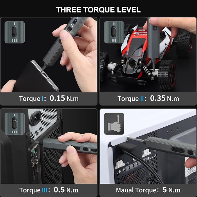 STREBITO Electric Screwdriver 155 in 1 Mini Electric Screwdriver Set, Max 5 N.m - Image 4