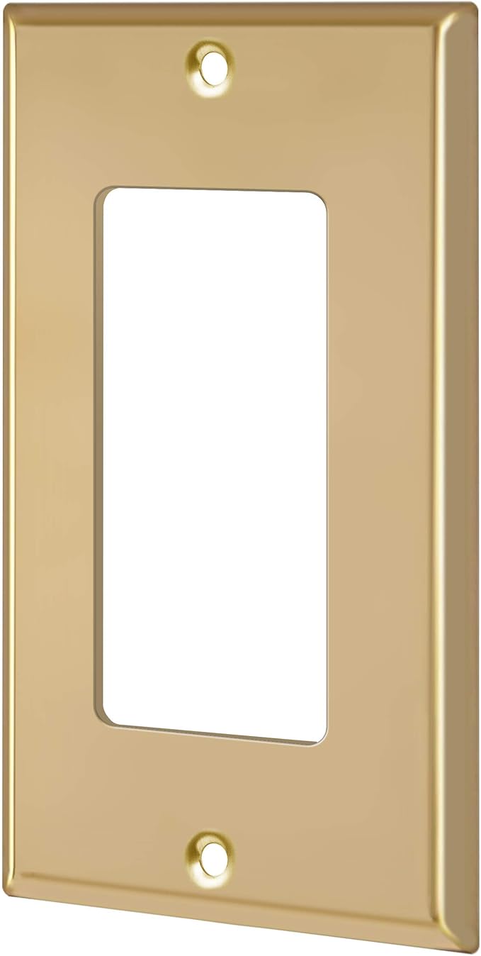 ENERLITES Decorator Switch or Outlet Metal Wall Plate, Stainless Steel Outlet - Image 8