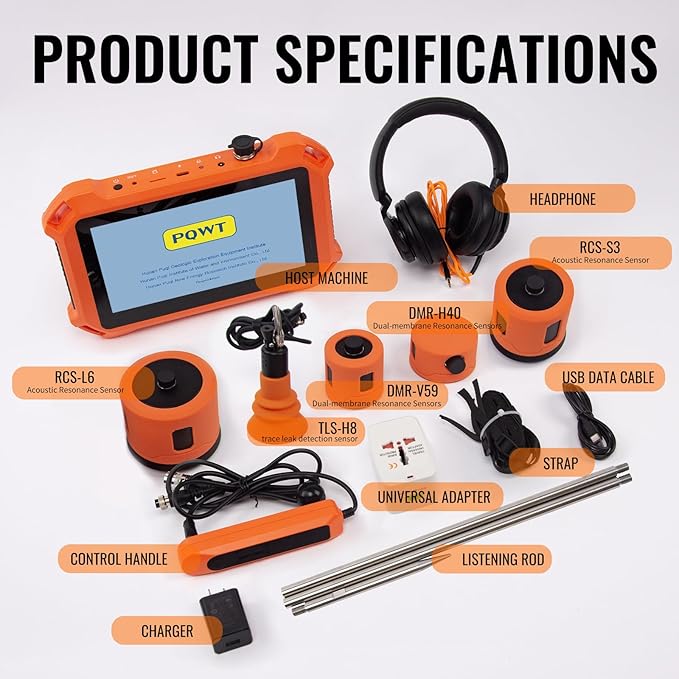 PQWT Underground Water Leak Detectors PQ125E All Scenario and Gas Wall Pipe - Image 7