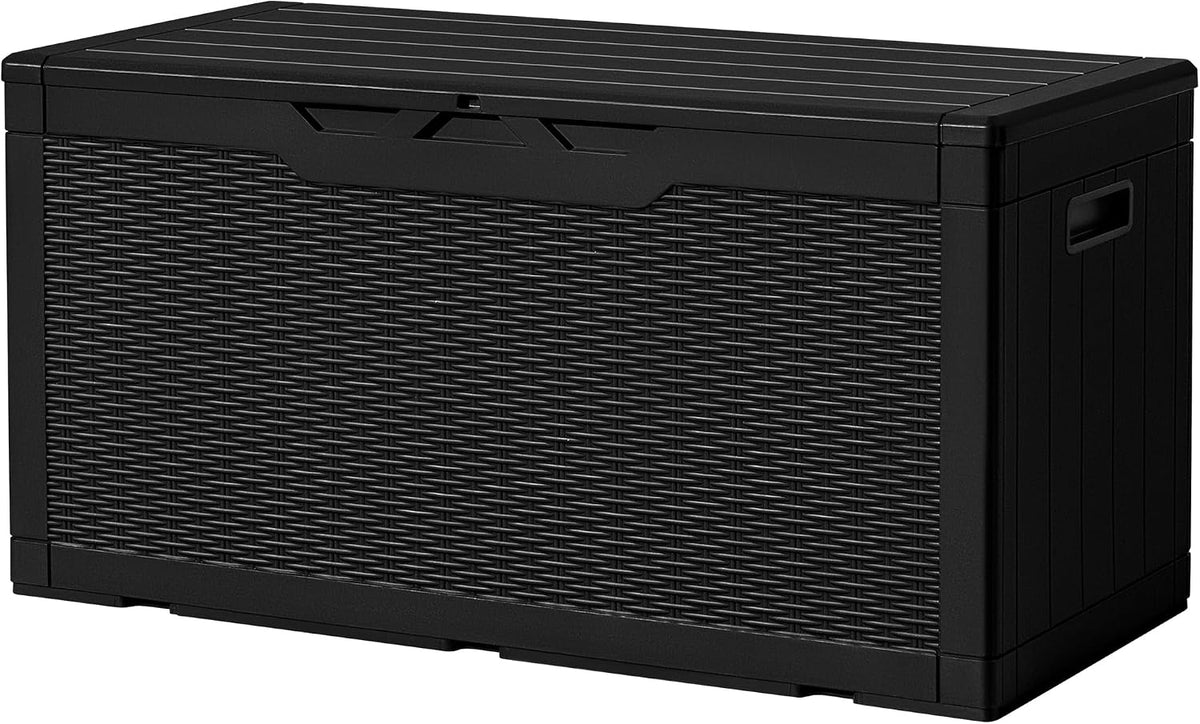 devoko 97 gallon deck box, waterproof resin outdoor, main product view