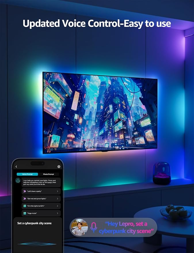 Lepro S1 AI LED Strip Lights for Bedroom - Image 3