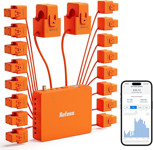 Smart Home Energy Monitor Supports Home Assistant, Real-Time Accurate Energy by Refoss