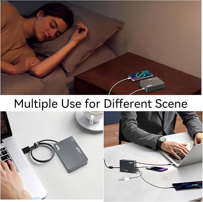220W USB C Charger Block, 6-Port GaN USB C Charging Station PD 100W PC Laptop - Image 7