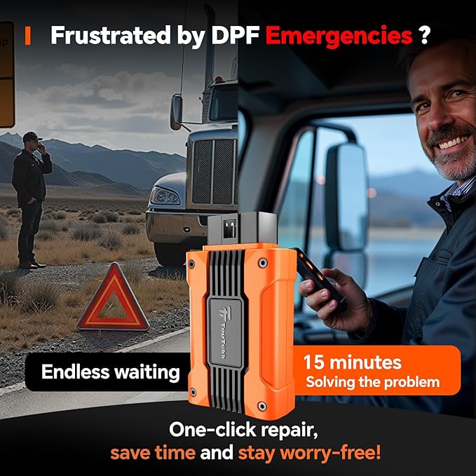 DPF Regeneration Scanner for Truckers, Emergency Reset Device, Diesel - Image 3