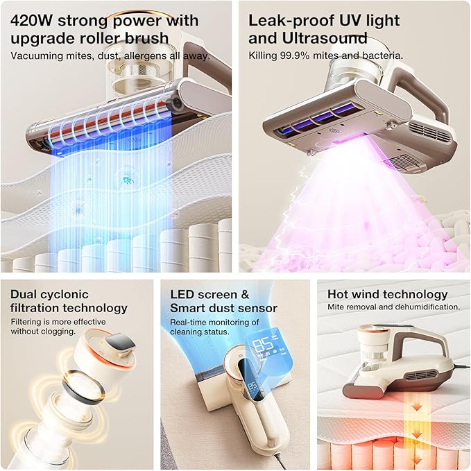 Jimmy WB63 Mattress Vacuum Cleaner UV Sanitizing | Bed Vacuum Cleaner - Image 2