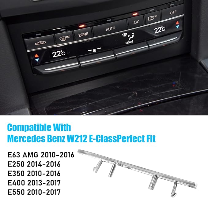 Jaronx Compatible with Mercedes Benz AC Button Trim E Class W212, Temperature - Image 4