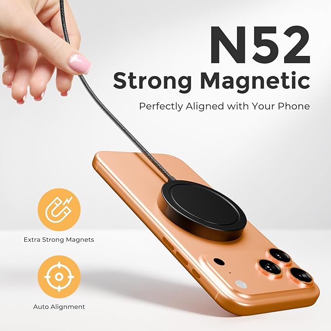 25W Magnetic Wireless Charging Pad: Qi2.2 Qi2 MagSafe Fast Charger - Image 4