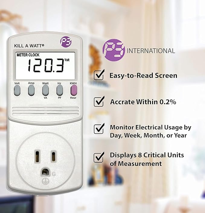 2-Pack P3 P4400 Kill A Watt Electricity Usage Monitor - Image 3