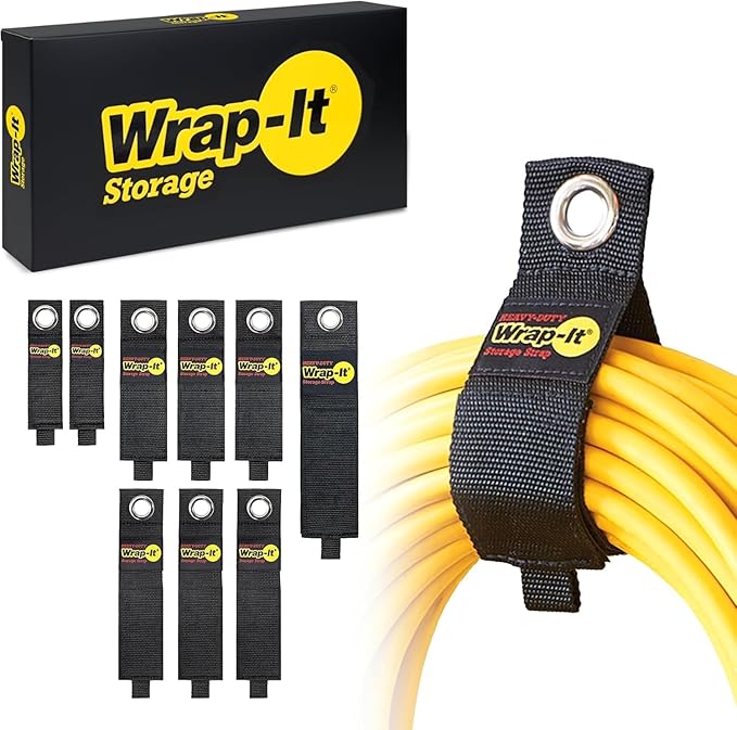 Heavy-Duty Wrap-It Storage Straps, Cord Wrap Keeper, Cable Straps by Wrap-ItStorage