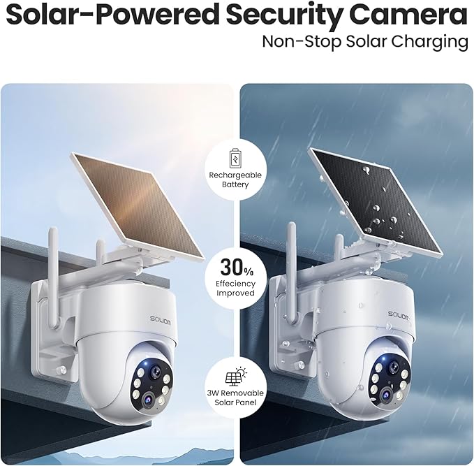 SOLIOM- True 5MP HD Security Cameras Outdoor Wireless, Add-On Camera, Solar - Image 5