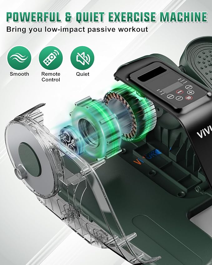 VIVURN® 019 Under Desk Elliptical 12 Adjustable Speeds Motorized Leg Exerciser - Image 5