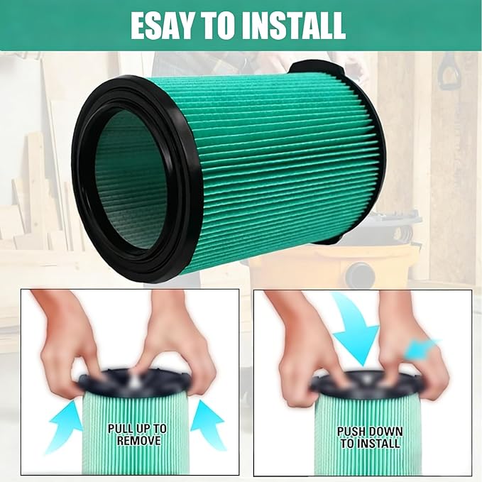 2 Pack VF6000 5-Layer Pleated Replacement Vacuum Filter Compatible - Image 5