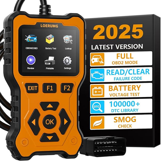 LOERUMG OBD2 Scanner Diagnostic Tool, Enhanced Check Engine Code Reader by LOERUMG