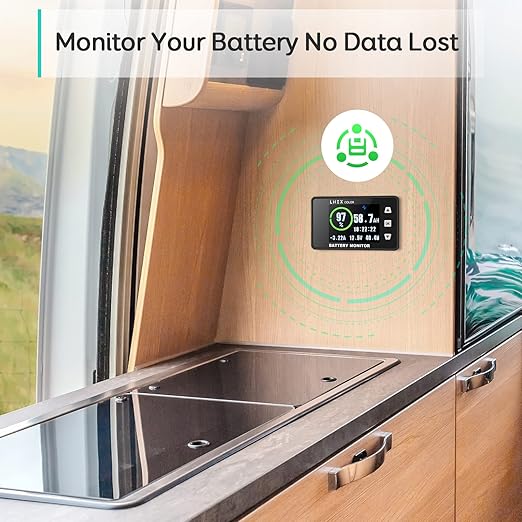 LNEX 500A Shunt Battery Monitor, 2.4" Color Screen RV Monitor - Image 5