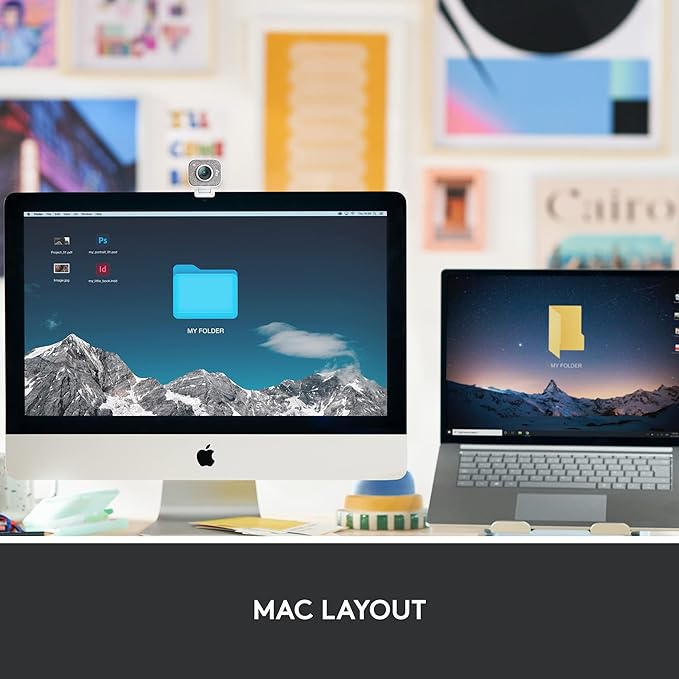 Logitech MX Keys Mini for Mac Minimalist Wireless Keyboard, Backlit Keys - Image 2