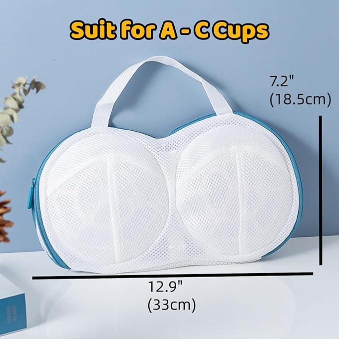 3Pcs Bra Wash Bags for Laundry Lingerie Underwear Brassiere Bag Set for Washing - Image 3