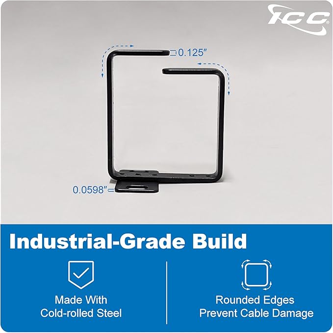 ICC 3” Metal Cable Management Ring, Rack or Wall Mount - Image 2