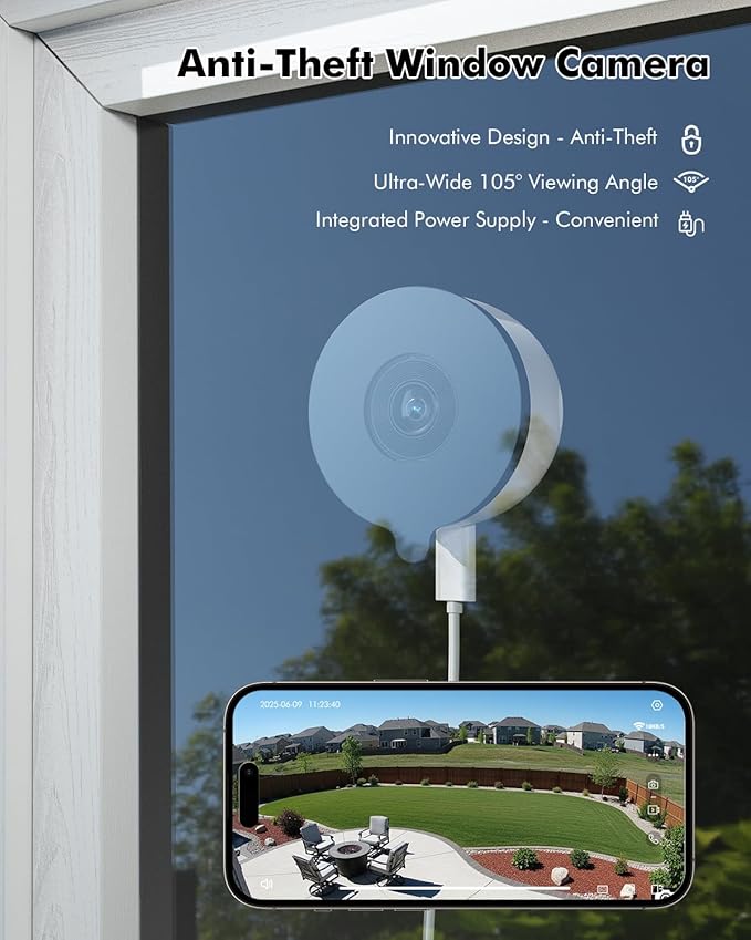 3MP 2K Window Security Camera, 5G & 2.4GHz WiFi Indoor Camera - Image 11