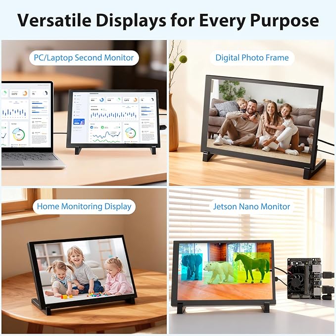 ELECROW 10.1 Inch Touchscreen Monitor, 1280x800 IPS LCD HD Display - Image 5