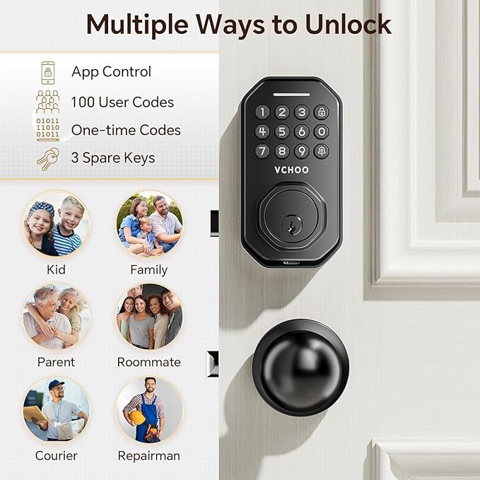 VCHOO Keyless Entry Door Lock - Image 4