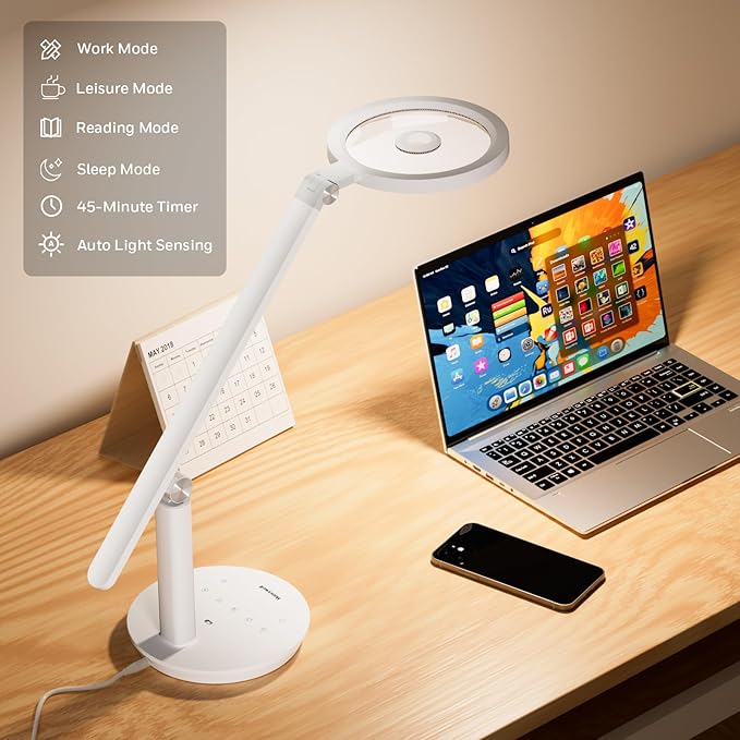 Honeywell Desk Lamp for Home Office, H6 Sunturalux™ Eye-Caring Led Desk Light - Image 5