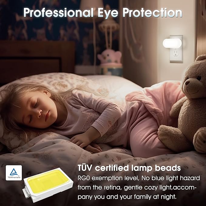 DORESshop Night Lights Plug into Wall Daylight White, Cute Dimmable Led Night - Image 4
